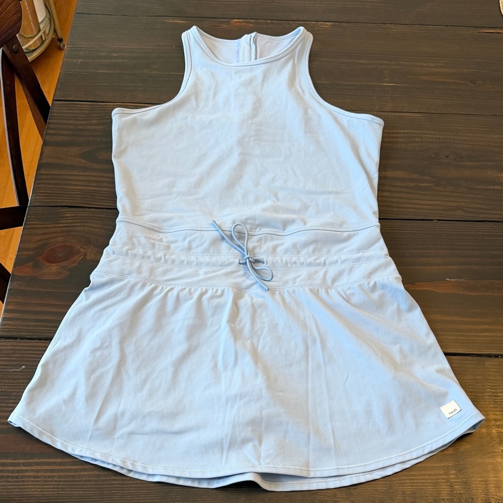 Vuori Daily Tennis Dress - Surf Blue, Large